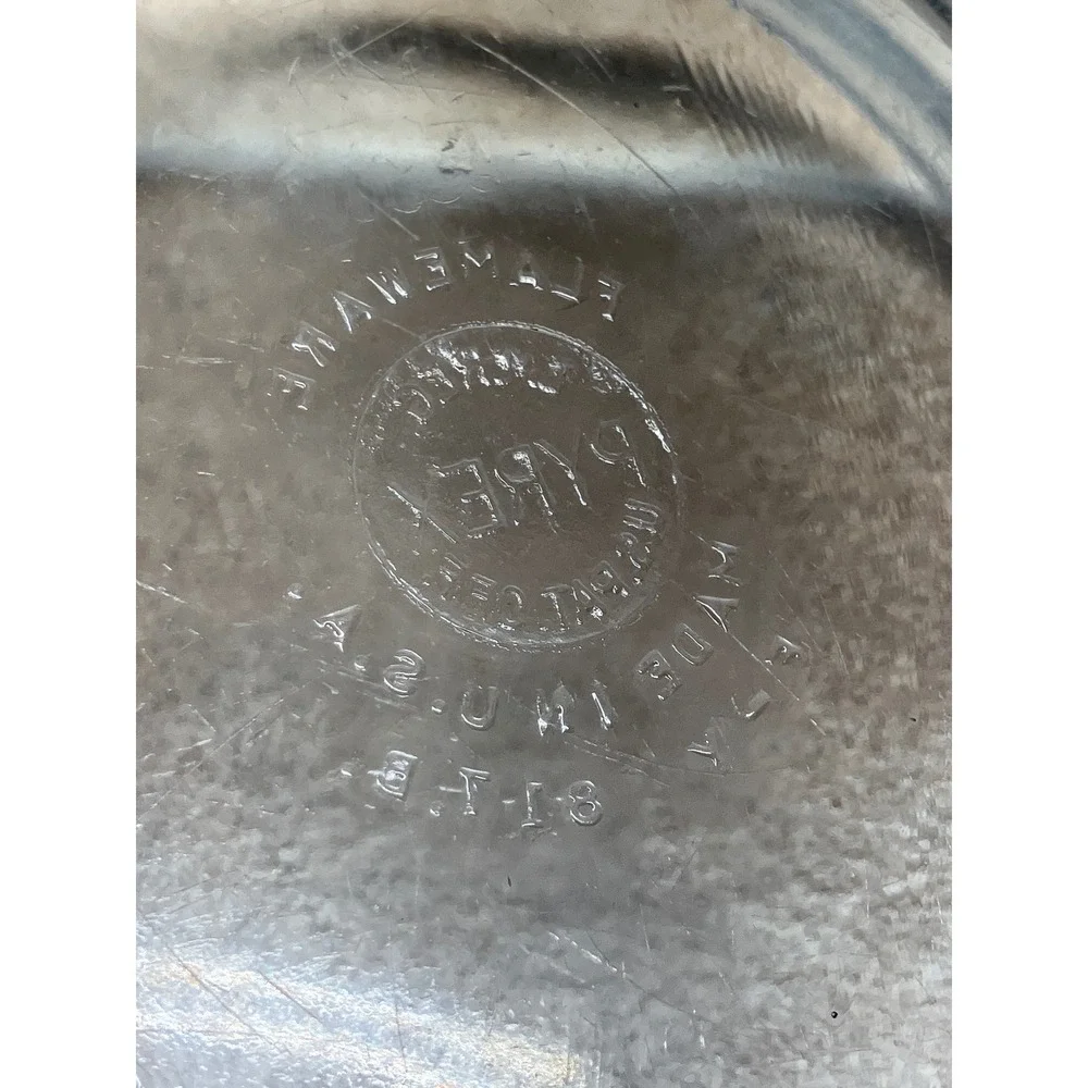 Vintage Pyrex Flameware Blue Glass Saucepan Skillet Base 81-B 6.5 Inch USA